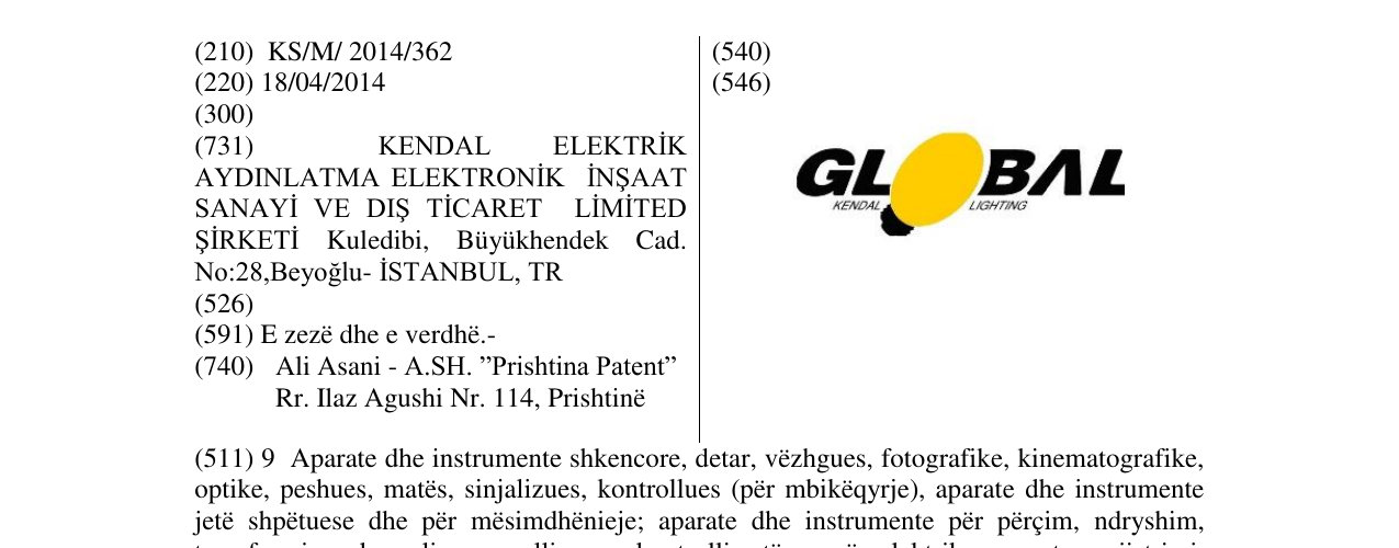 Zëri i markës GLOBAL në buletin