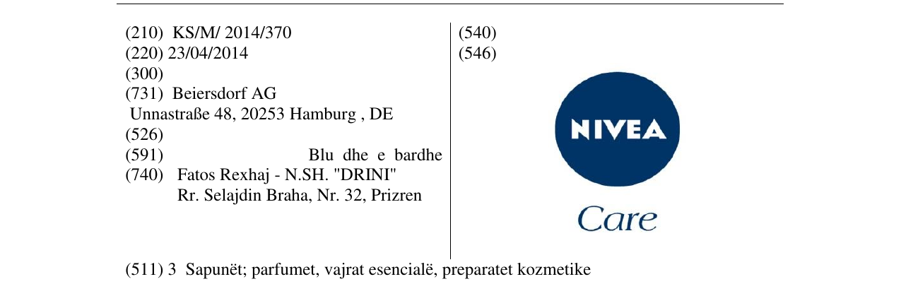 Zëri i markës NIVEA Care në buletin