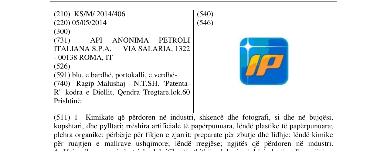 Zëri i markës IP në buletin