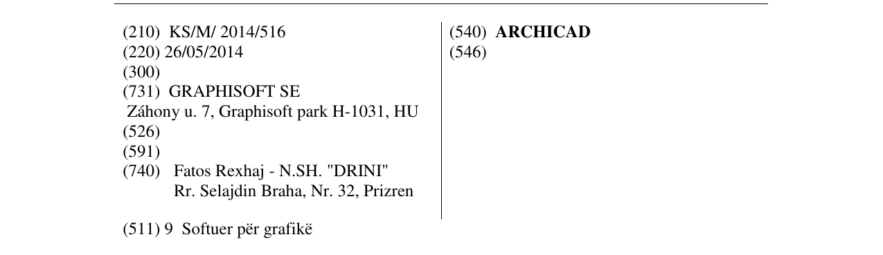 Zëri i markës ARCHICAD në buletin