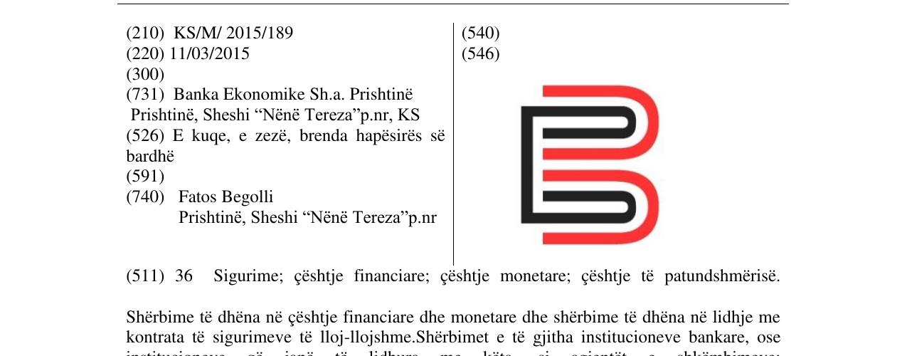Zëri i markës B në buletin