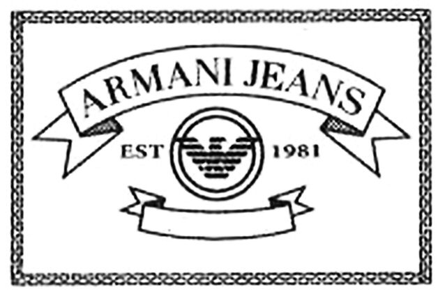 Paraqitja e markës ARMANI JEANS EST 1981