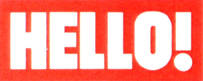 Paraqitja e markës HELLO!