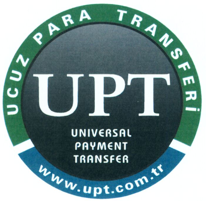 Paraqitja e markës UPT UNIVERSAL PAYMENT TRANSFER UCUZ PARA TRANSFERI www.upt.com.tr