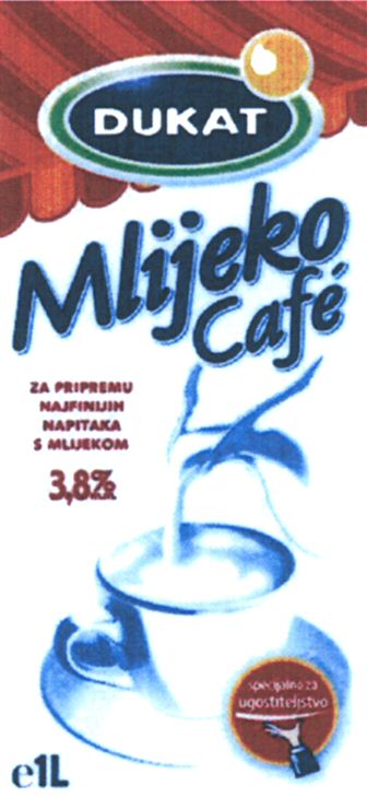 Paraqitja e markës Mlijeko Cafe