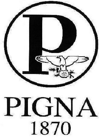 Paraqitja e markës P PIGNA 1870