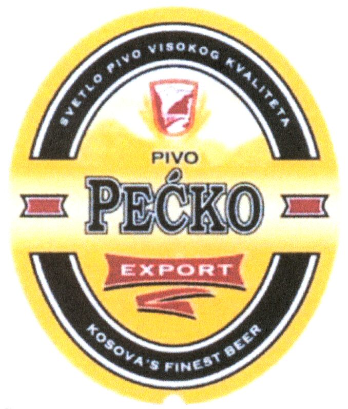 Paraqitja e markës PIVO PECKO EXPORT