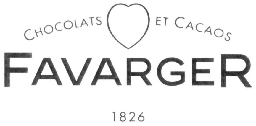Paraqitja e markës CHOCOLATS ET CACAOS FAVARGER 1826