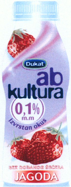 Paraqitja e markës Dukat ab Kultura JAGODA