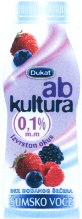 Paraqitja e markës Dukat ab kultura SUMSKO VOCE