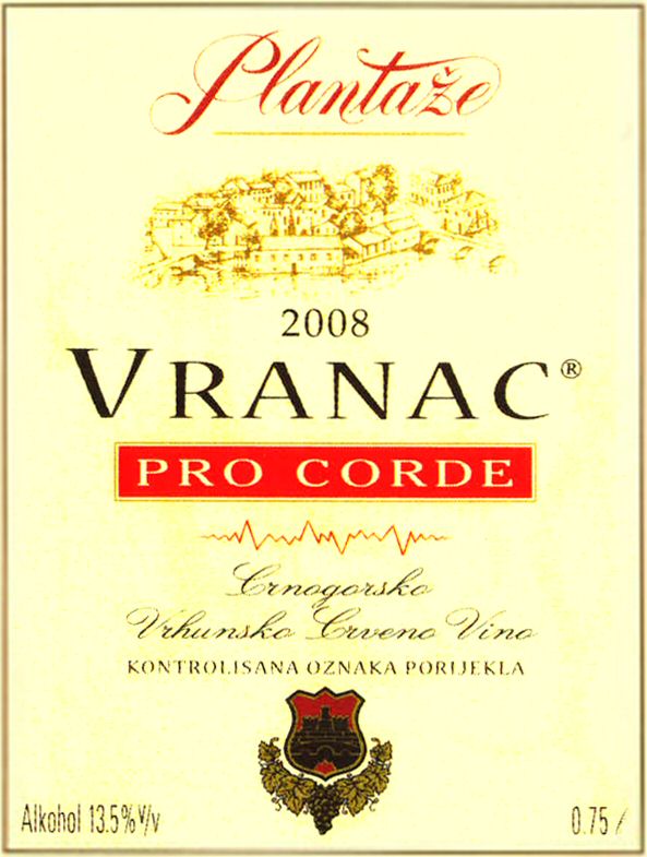 Paraqitja e markës Plantaze 2008 VRANAC PRO CORDE