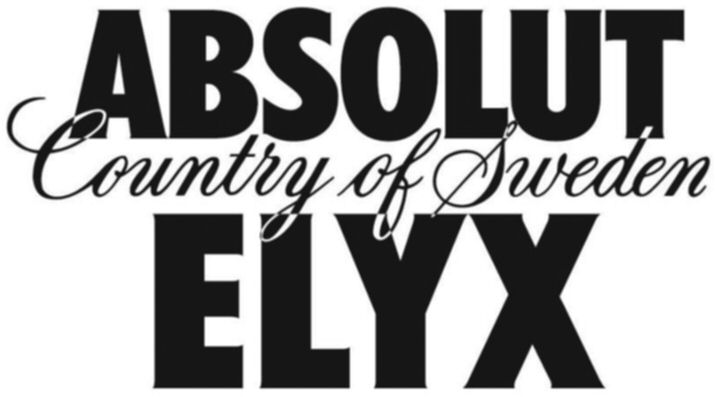 Paraqitja e markës ABSOLUT ELYX Country of Sweden