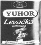 Paraqitja e markës YUHOR Levacka kobasica Since 1902