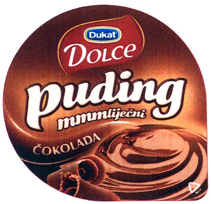 Paraqitja e markës Dukat DOLCE puding mmmlijecni COKOLADA