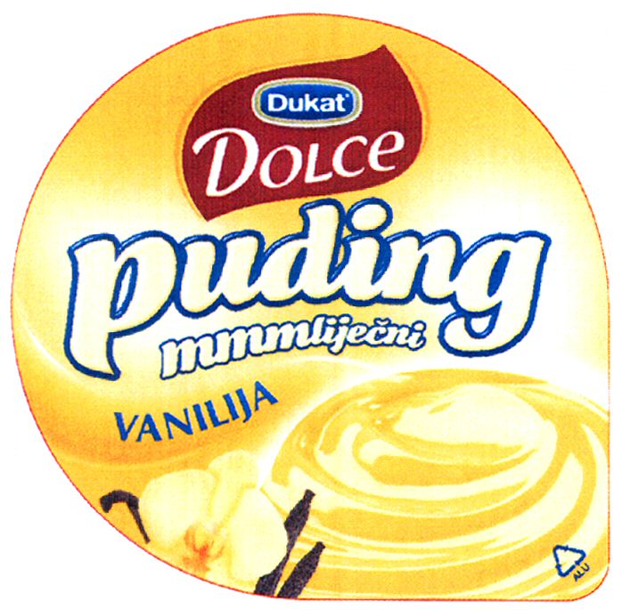 Paraqitja e markës Dukat Dolce puding mmmlijecni VANILIJA
