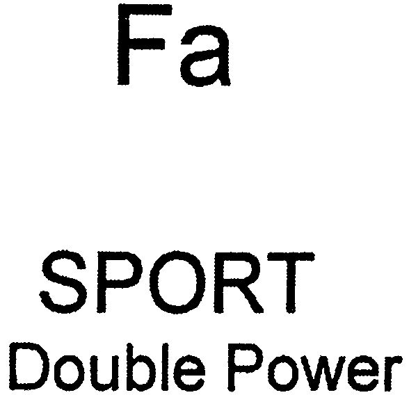 Paraqitja e markës Fa SPORT Double Power