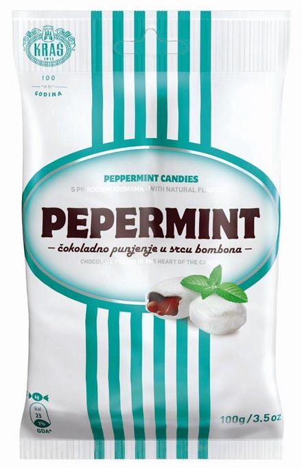 Paraqitja e markës KRAS PEPERMINT CANDIES