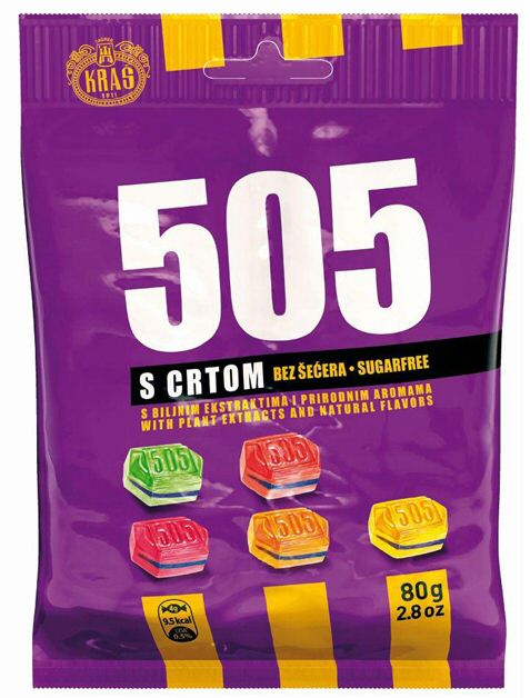 Paraqitja e markës KRAS 505 S CRTOM 80g