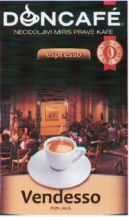 Paraqitja e markës DONCAFÉ espresso Vendesso