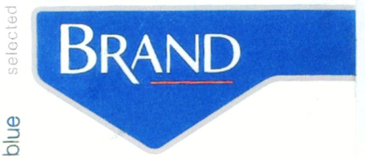 Paraqitja e markës BRAND blue selected