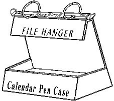 Paraqitja e markës Hang Binder FILE HANGER Calendar Pen Case