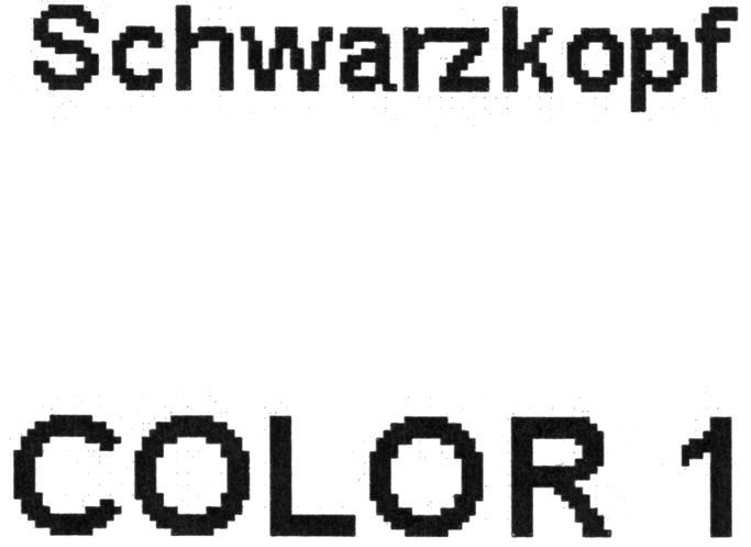 Paraqitja e markës Schwarzkopf COLOR 1