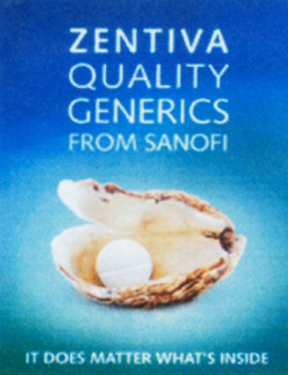 Paraqitja e markës ZENTIVA QUALITY GENERICS FROM SANOFI IT DOES MATTER WHAT'S INSIDE