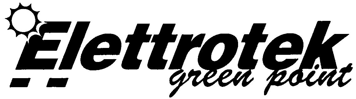 Paraqitja e markës Elettrotek green point