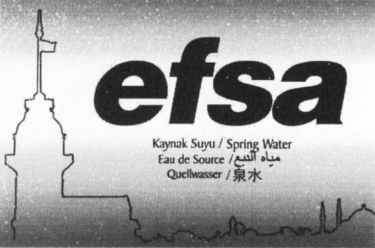 Paraqitja e markës efsa Kaynak Suyu /Spring Water / Eau de Source / Quellwasser