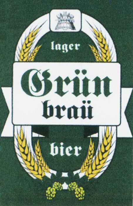 Paraqitja e markës Grün braü bier