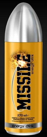 Paraqitja e markës MISSILE Energy Drink 270ml