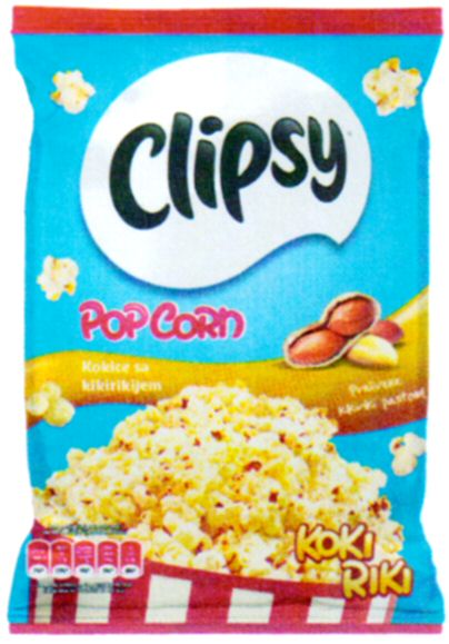 Paraqitja e markës Clipsy POP CORN KOKI RIKI