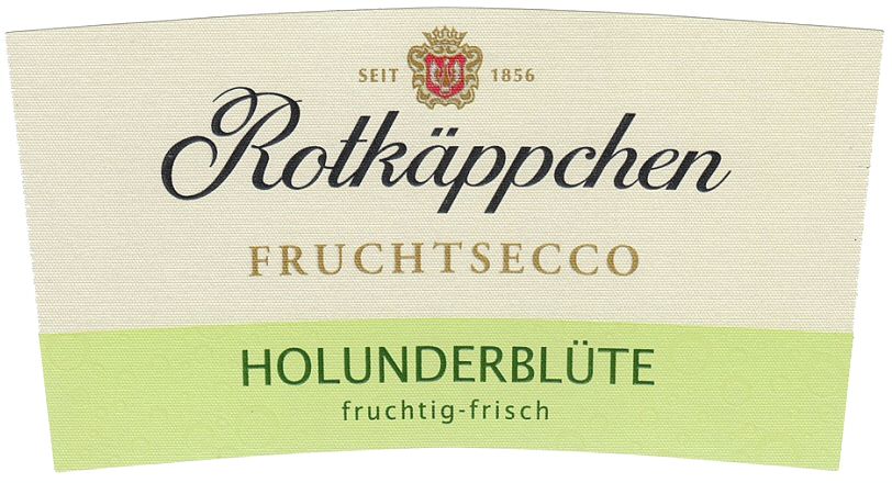 Paraqitja e markës Rotkäppchen FRUCHTSECCO HOLUNDERBLÜTE fruchtig-frich