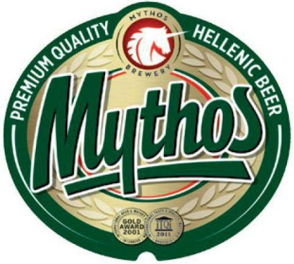 Paraqitja e markës MYTHOS BREWERY PREMIUM QUALITY HELLENIC BEER GOLD AWARD 2001