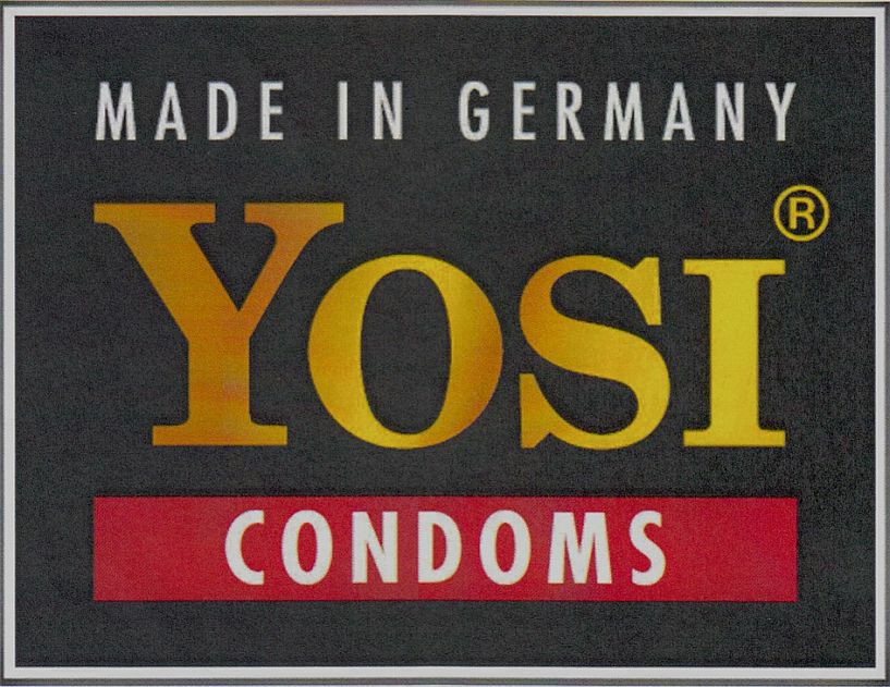 Paraqitja e markës YOSI CONDOMS MADE IN GERMANY