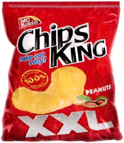 Paraqitja e markës MC Robin Chips King take eat easy! PEANUTS XXL