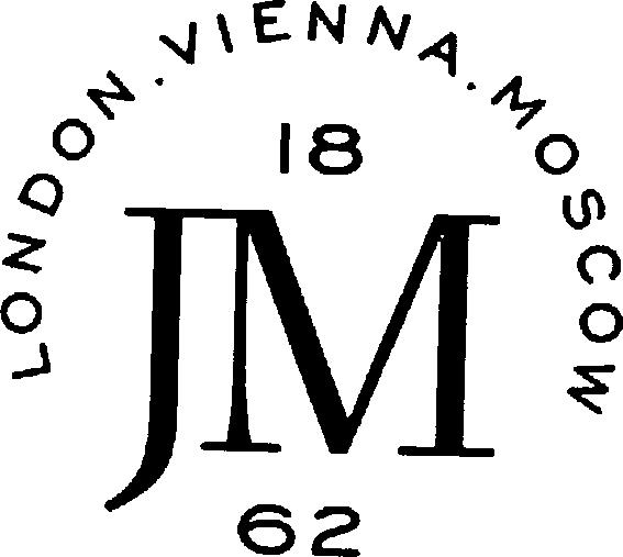 Paraqitja e markës LONDON . VIENNA . MOSCOW JM 1862