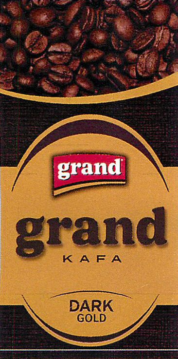Paraqitja e markës grand KAFA DARK GOLD