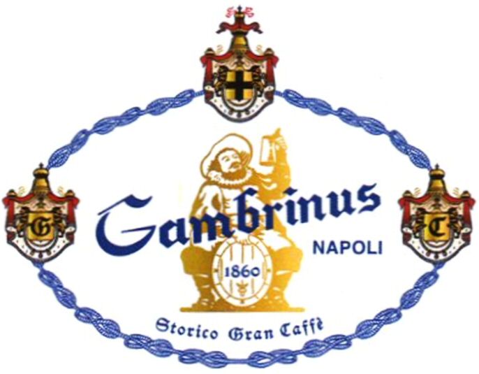 Paraqitja e markës Gambrinus NAPOLI 1860 Storico Gran Caffč