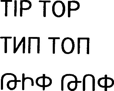 Paraqitja e markës TIP TOP