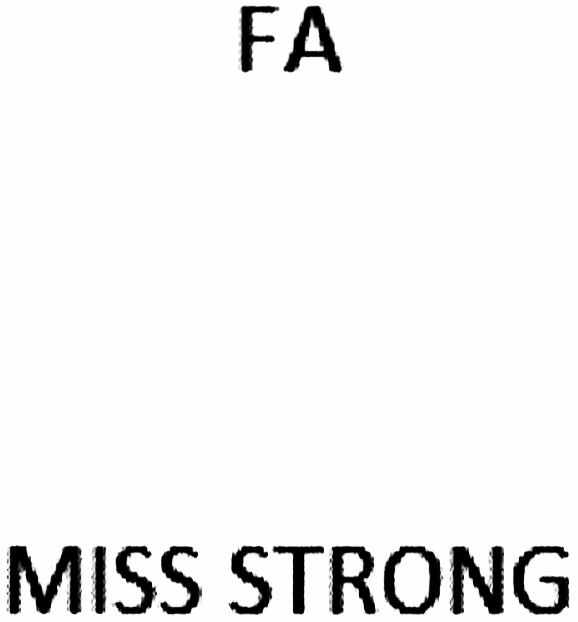 Paraqitja e markës FA MISS STRONG