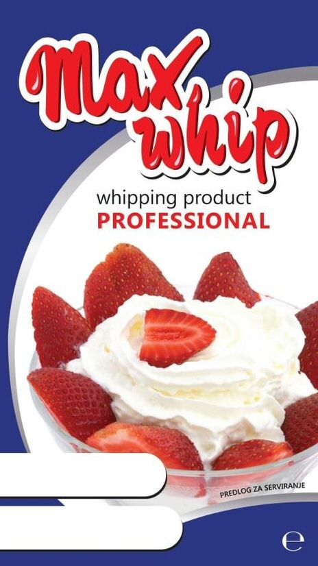 Paraqitja e markës Max whip whipping product PROFESSIONAL