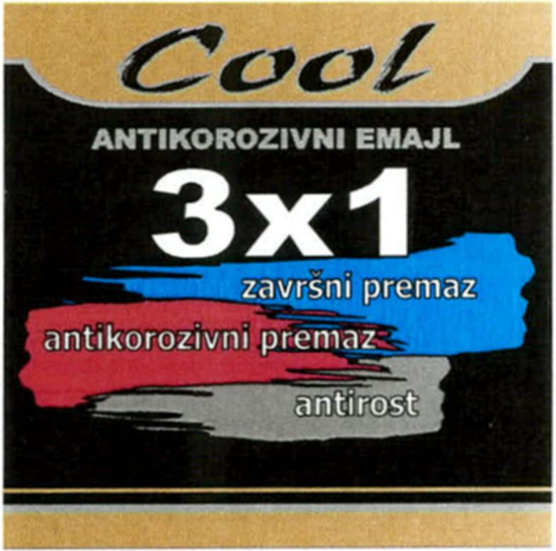 Paraqitja e markës Cool ANTIKOROZIVNI EMAJL 3X1