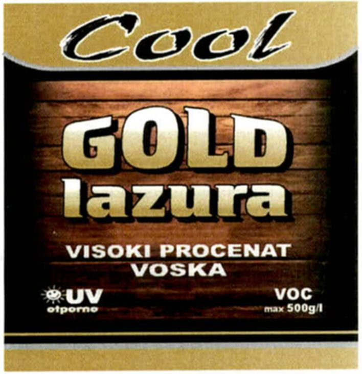 Paraqitja e markës Cool GOLD lazura VISOKI PROCENAT VOSKA