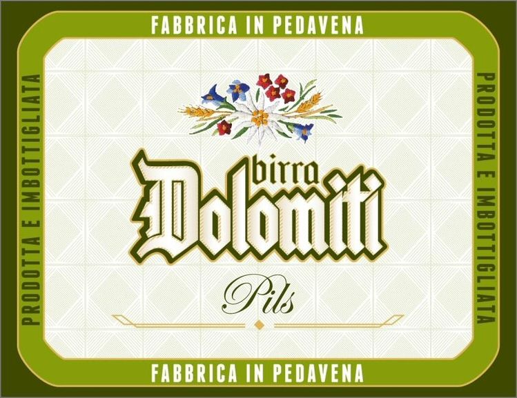 Paraqitja e markës PRODOTTA E IMBOTTIGLIATA FABBRICA IN PEDAVENA birra Dolomiti Pils
