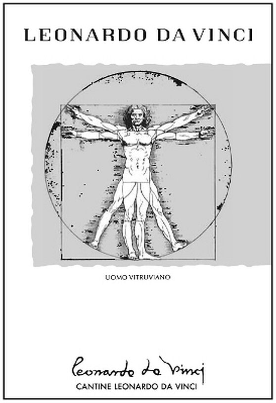 Paraqitja e markës LEONARDO DA VINCI - UOMO VITRUVIANO - Leonardo da Vinci - CANTINE LEONARDO DA VINCI