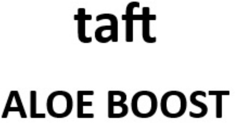 Paraqitja e markës taft ALOE BOOST