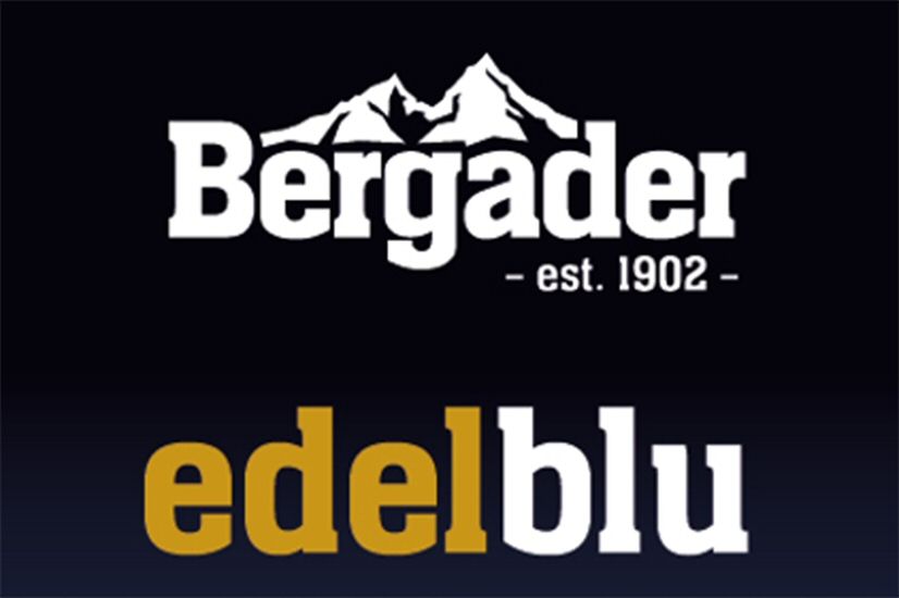 Paraqitja e markës Bergader - est. 1902 - edelblu