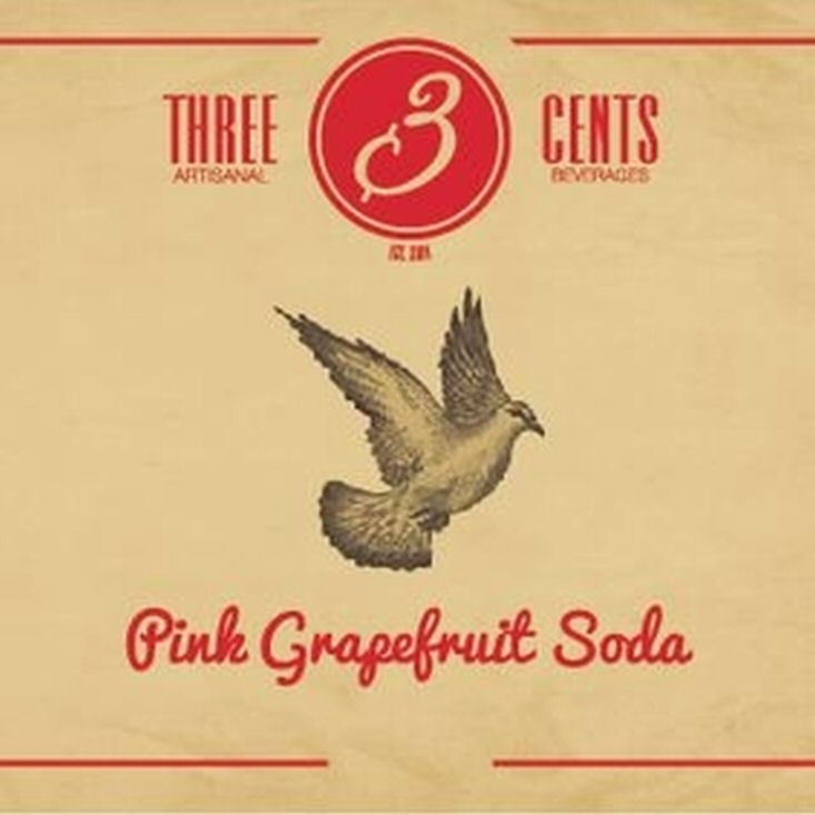 Paraqitja e markës 3 THREE CENTS ARTISANAL BEVERAGES EST. 2014 Pink Grapefruit Soda