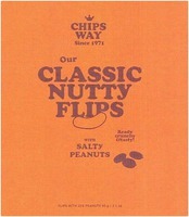 Paraqitja e markës CHIPS WAY Since 1971 Our CLASSIC NUTTY FLIPS WITH SALTY PEANUTS